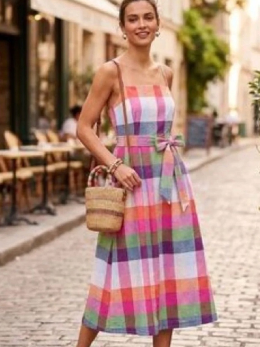 NWT Kate Spade Plaid Sundress Midi xxl